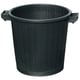 Poubelle de chantier en plastique sans couvercle - 75 L - noir