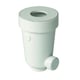 Siphon pour urinoir en PVC blanc avec joint en élastomère  Ø33/42 mm