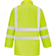 Veste de pluie haute visibilité jaune