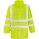 Veste de pluie haute visibilité jaune