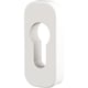 Rosace ovale Quad clé I (paire) finition blanc RAL 9010B