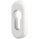 Rosace ovale Scoot clé I (paire) finition blanc RAL 9010B