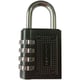 Cadenas à combinaison - Coffre zamak - Anse acier - 4 molettes - Largeur 40 mm