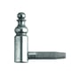 Fiche à visser rustique pour menuiserie bois 190 diamètre 13 mm longueur 45 mm femelle patiné