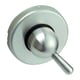 Rosace ronde inox pour béquille LINOX bec-de-cane à condamnation ergo la paire