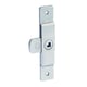 Batteuse en applique en inox carré de 6 mm réversible