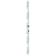 Serrure 5 points pêne dormant demi-tour 6670 pêne basculant crochet biseauté têtière U 24 mm entraxe 92 mm