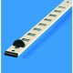 Grille d'aération à fermeture à glissière 485 aluminium