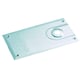 Plaque de recouvrement pour pivot de sol 8660 et 9260 inox brossé