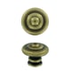 Bouton de meuble rustique acier bronze diamètre 30 mm