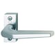 Béquille double sur rosace FRANKFURT 117GF/22 argent F1 épaisseur de porte 40 à 49 mm