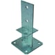 Pied de poteau PPS en âme avec platine acier galvanisé hauteur 230 mm