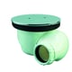Bonde receveur de douche Ø 90mm multidirectionnelle capot métal goulue