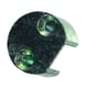 Gâche de tringle simple à entailler pour menuiserie bois zamak 0-0319A