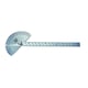 Rapporteur d'angle gradué inox