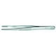 Pince brucelle à précision émoussé en inox 120 mm