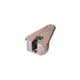 Ferrure d'assemblage de meuble VB21 zamak nickelé pour épaisseur de panneau 19 mm