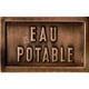 Plaque d'information fontaine "EAU POTABLE" 14 x 9 cm