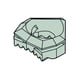 Bride pour porte-plaquettes WNW