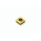Plaquette de fraisage SPMX-75 carbure-75 - Longueur d'arête de coupe : 9 mm - Rayon : 0,4 mm - Revêtement : CVD - T25M