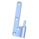 Lame mâle en L de paumelle universelle 6050 pour huisserie bois