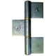 Paumelle de grille à souder G3LBL 3 lames centrées avec bague laiton hauteur 250 mm