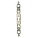Entrée de meuble rustique zamak vieux bronze hauteur 140 mm
