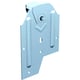 Monture à galet sur fer plat 50 x 12 mm 400 Série SPORT galet en fonte pour porte 400 kg