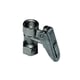 Robinet de manomètre à purge avec levier 0627 - G1/4 - laiton nickelé - BSPP