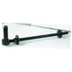 Gond de portail sur poteau diamètre 16 mm longueur 300 mm noir