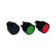 Tête de commande bouton poussoir affleurant série 307 - métal - noir - 88130757
