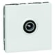 Prise TV MOSAIC - diam. 9,52 mm - 2 modules - blanc
