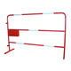 Barrière de chantier TP 1500 mm Hauteur : 1000 mm blanc et rouge Diamètre du tube 25 mm