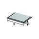 Bande antidérapante adhésive pour nez de marche 9026 noir 1800 x 25 x 1 mm