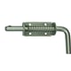 Verrou de box à ressort Inox 316L sans gâche inox longueur 180 mm diamètre 14 mm