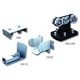 Garniture pour portail en porte à faux acier 9050GPAF