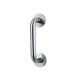 Poignée de tirage inox sur rosace angle arrondi longueur 203 mm
