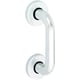 Poignée de tirage sur rosaces 483 aluminium argent diamètre 19 entraxe 110 mm