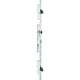 Serrure 3 points pêne dormant demi-tour 6370 pêne basculant long têtière U 22 mm entraxe 92 mm