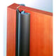 Anti-pince doigts ELEGANCE 7014F côté feuillure hauteur 1400 mm argent
