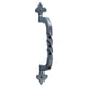 Poignée de tirage 1226 acier cémenté patiné longueur 180 mm