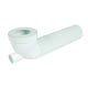 Pipe WC longue avec piquage - Diamètre : 100 mm - Longueur : 400 mm