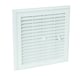 Grille de ventilation à sceller démontable et à fermeture carrée