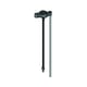 Support arroseur 3/8" + flexible + tige métal