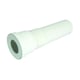 Pipe de WC longue droite - Diamètre : 100 mmm - Longueur : 400 mm