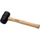 Maillet caoutchouc manche bois dur - 68 mm