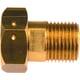 Raccord de compteur laiton avec plats et trou