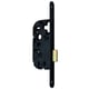 Serrure à larder 1 point 240NF pêne dormant seul axe 40 mm noire
