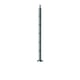 Poteau de garde corps inox 304 avec 5 supports de lisse embase à visser au sol avec cache