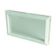 Hublot pour porte de garage rectangulaire cadre blanc 380 x 225 mm